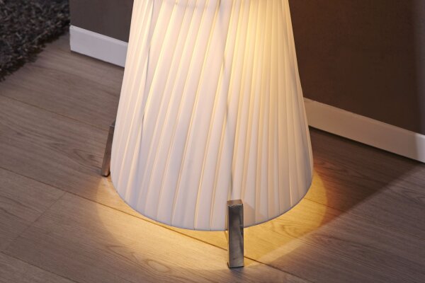 große Stehleuchte 160cm Retro extravagant weiß
