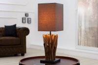 Lampe Moderne Table Lampe design en bois v&eacute;ritable