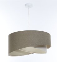 Suspension Tissu Ø 50 cm rond E27 Marron...