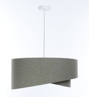 Lampe &agrave; suspendre Gris E27 ronde &Oslash; 60 cm...
