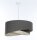 Pendelleuchte rund Ø 50 cm E27 Grau Stoff Modern verstellbar