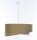 Suspension ronde D : 40 cm E27 Beige Crème réglable