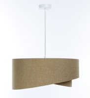 Suspension tissu rond &Oslash; 60 cm Beige Boho ajustable