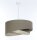 Lampe à suspendre brune E27 ronde D : 45 cm Tissu Abat-jour Boho