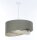 Suspension ronde D : 40 cm E27 Vert Blanc Floral réglable