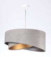 Lampe à suspendre E27 tissu rond Ø 50 cm...