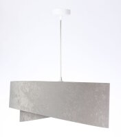 Lampe à suspendre ronde E27 D : 50 cm Gris Or...