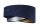 Lampe à suspendre Abat-jour en tissu rond D : 50 cm E27 Bleu Or Argent