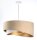 Lampe à suspendre Tissu Beige Or E27 rond D : 50 cm Aspect velours