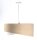 Lampe à suspendre Tissu Beige Or E27 rond D : 50 cm Aspect velours