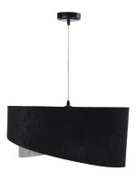 Pendelleuchte Schwarz Grau Gold E27 rund Ø 50 cm...