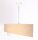 Suspension Tissu Beige Or E27 rond Ø 50 cm Aspect velours