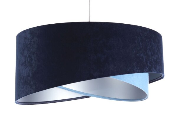 Pendelleuchte rund Ø 50 cm E27 Stoff Velours Optik