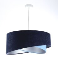 Suspension ronde &Oslash; 50 cm E27 Tissu aspect velours