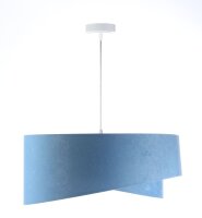 Suspension Bleu Argent E27 ronde Ø 50 cm Aspect...