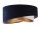 Pendelleuchte Stoff Blau Weiß Gold E27 rund D: 50 cm