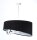 Suspension Noir Blanc Rond D : 50 cm E27 Motif Rétro