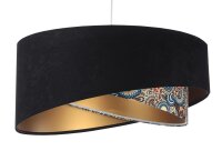 Lampe &agrave; suspendre ronde D : 50 cm E27 Abat-jour en...