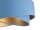 Hängeleuchte rund D: 50 cm E27 Blau Gold Stoff Velours Optik