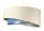 Lampe à suspendre ronde D : 50 cm Tissu Crème Bleu Argent E27 Moderne