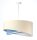 Hängeleuchte Stoff Velours Optik rund Ø 50 cm E27 Creme Blau