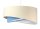 Hängeleuchte Stoff Velours Optik rund Ø 50 cm E27 Creme Blau
