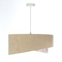 Pendelleuchte Stoff Ø 50 cm rund Velours Optik...