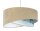 Pendelleuchte E27 rund Ø 50 cm Stoff Velours Optik Beige Bunt
