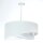 Lampe à suspendre Blanc Crème rond Ø 50 cm E27 Aspect velours Tissu