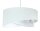 Lampe à suspendre Blanc Crème rond Ø 50 cm E27 Aspect velours Tissu