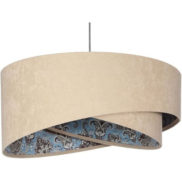 Hängeleuchte Stoff Velours Optik rund Ø 50 cm Modern E27