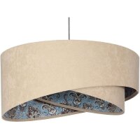 Suspension Tissu aspect velours rond &Oslash; 50 cm...
