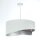 Pendelleuchte Wohnzimmer rund D: 50 cm Stoff Velours Optik