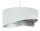 Pendelleuchte Wohnzimmer rund D: 50 cm Stoff Velours Optik