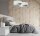 Pendelleuchte Wohnzimmer rund D: 50 cm Stoff Velours Optik