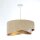 Suspension ronde D : 50 cm E27 Tissu aspect velours