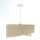 Suspension ronde D : 50 cm E27 Tissu aspect velours
