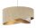 Suspension ronde D : 50 cm E27 Tissu aspect velours