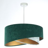 Suspension Tissu &Oslash; 50 cm Aspect velours E27 Vert...