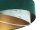 Suspension Tissu Ø 50 cm Aspect velours E27 Vert Bleu Or