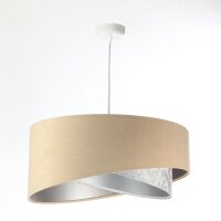 Lampe &agrave; suspendre ronde &Oslash; 50 cm Tissu...