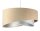 Hängelampe rund Ø 50 cm Stoff Velours Optik E27 wohnlich