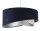 Hängeleuchte Stoff D: 50 cm Velours Optik Blau Beige Silber