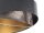 Hängelampe Grau Gold E27 Stoffschirm Ø 50 cm Modern KARIM