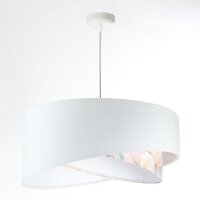 Suspension Blanc Crème E27 rond Ø 50 cm...