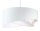 Hängeleuchte Weiß Creme E27 rund Ø 50 cm Stoff Velours Optik