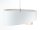Hängeleuchte Weiß Creme E27 rund Ø 50 cm Stoff Velours Optik