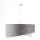 Suspension Gris Blanc Ø 50 cm Abat-jour en tissu aspect velours