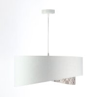 Hängelampe Weiß Beige Silber E27 Ø 50...