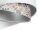 Lampe à suspendre Blanc Beige Argent E27 Ø 50 cm Tissu aspect velours